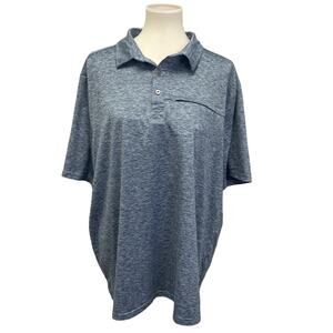 ZeroXposur Mens 2XL Short Sleeve PolyBlend Collared Polo Casual Shirt